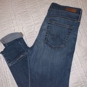 AG “The Farrah” high rise skinny jeans
